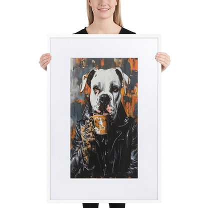 Street Art Canine v11 gerahmtes Poster gerahmtes Poster JLR Design