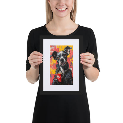 Street Art Canine v13 gerahmtes Poster gerahmtes Poster JLR Design
