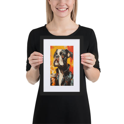 Street Art Canine v16 gerahmtes Poster gerahmtes Poster JLR Design