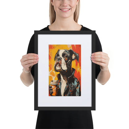 Street Art Canine v16 gerahmtes Poster gerahmtes Poster JLR Design