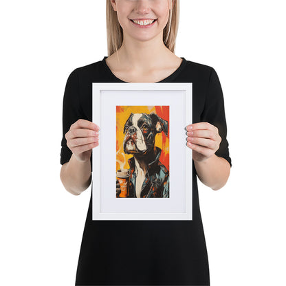 Street Art Canine v16 gerahmtes Poster gerahmtes Poster JLR Design