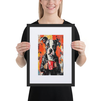 Street Art Canine v17 gerahmtes Poster gerahmtes Poster JLR Design