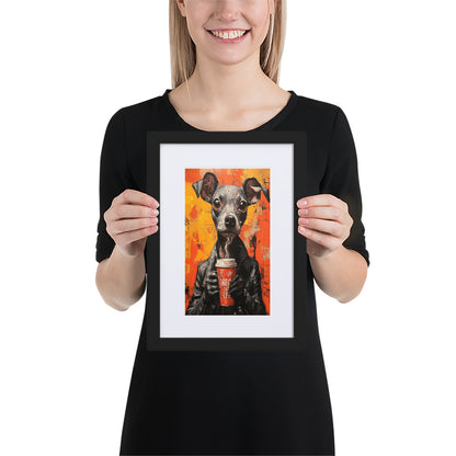 Street Art Canine v18 gerahmtes Poster gerahmtes Poster JLR Design