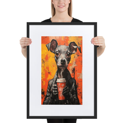 Street Art Canine v18 gerahmtes Poster gerahmtes Poster JLR Design