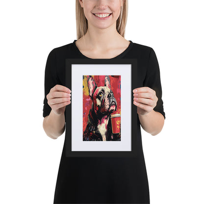 Street Art Canine v6 gerahmtes Poster gerahmtes Poster JLR Design