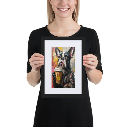 Street Art Canine v8 gerahmtes Poster gerahmtes Poster JLR Design