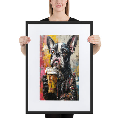 Street Art Canine v8 gerahmtes Poster gerahmtes Poster JLR Design