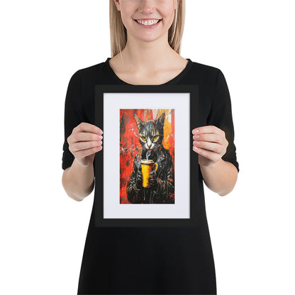 Street Art Feline v8 gerahmtes Poster gerahmtes Poster JLR Design