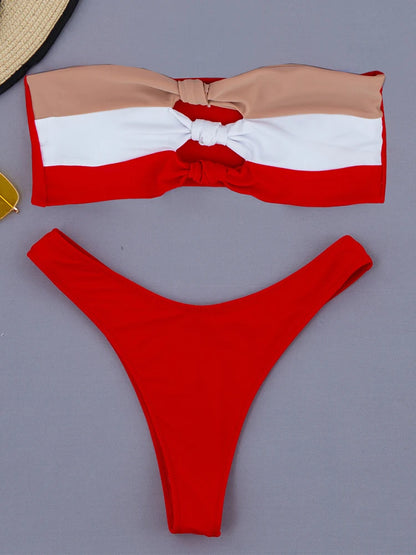 Stripe Bandeau Bikini Bandeau Bikini 52.99 Bandeau, Bikini, Stripes JLR Design