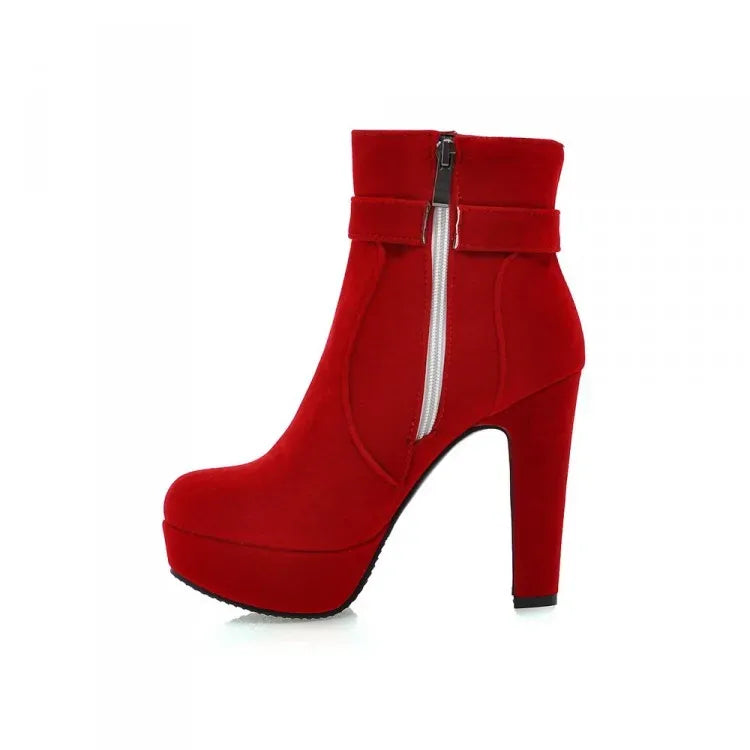stylische-damen-winter-heels-mit-schnalle-and-absatz-high-heels-jlr-design-74872 - JLR Design