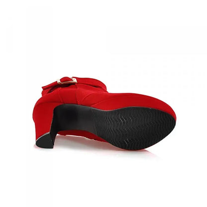 stylische-damen-winter-heels-mit-schnalle-and-absatz-high-heels-jlr-design-35088 - JLR Design