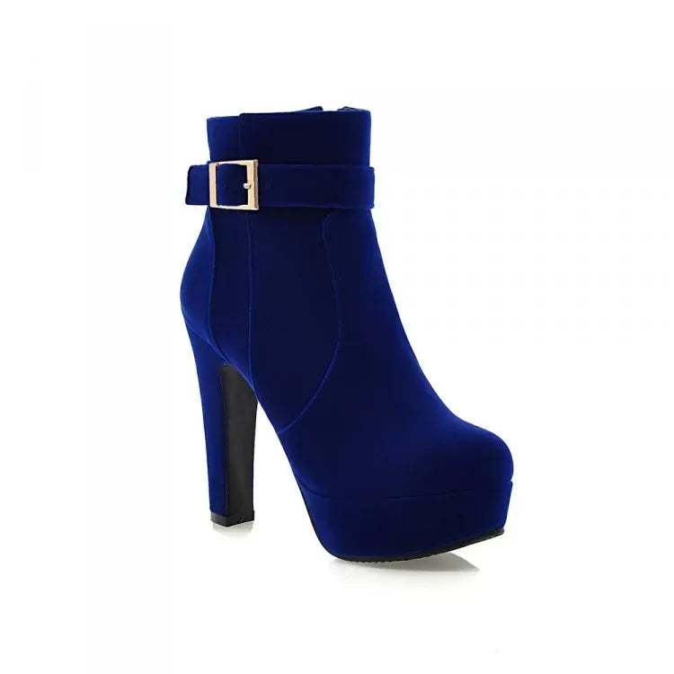 stylische-damen-winter-heels-mit-schnalle-and-absatz-high-heels-jlr-design-16730 - JLR Design