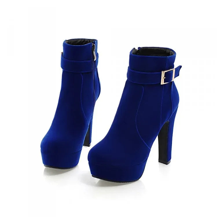 stylische-damen-winter-heels-mit-schnalle-and-absatz-high-heels-jlr-design-70500 - JLR Design