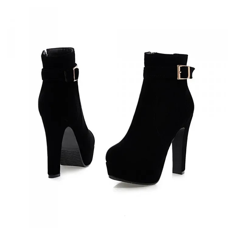 stylische-damen-winter-heels-mit-schnalle-and-absatz-high-heels-jlr-design-35614 - JLR Design