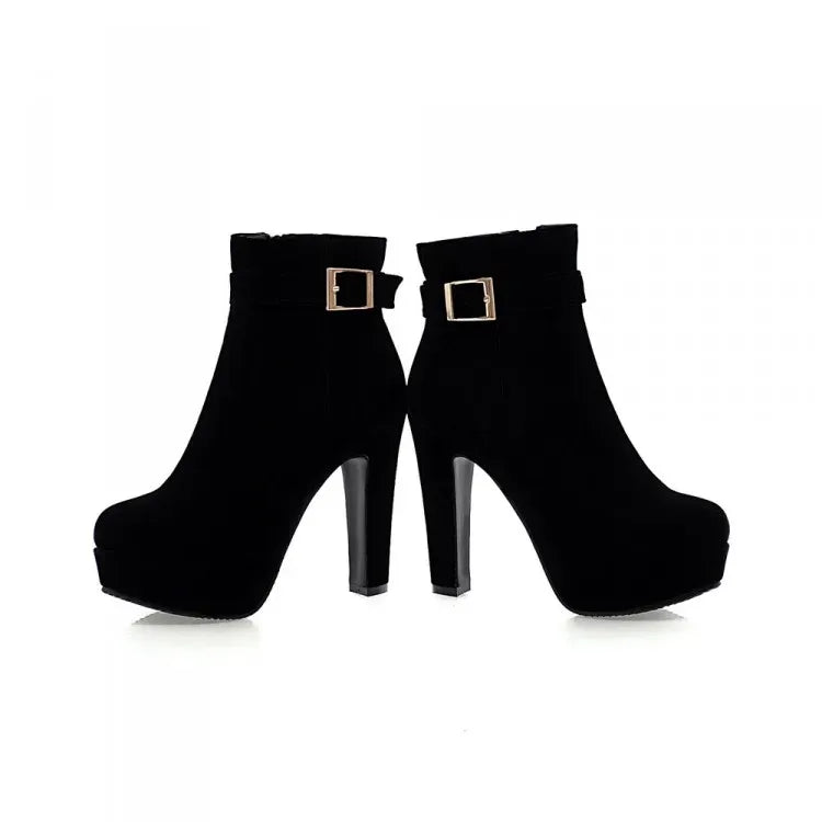 stylische-damen-winter-heels-mit-schnalle-and-absatz-high-heels-jlr-design-49555 - JLR Design