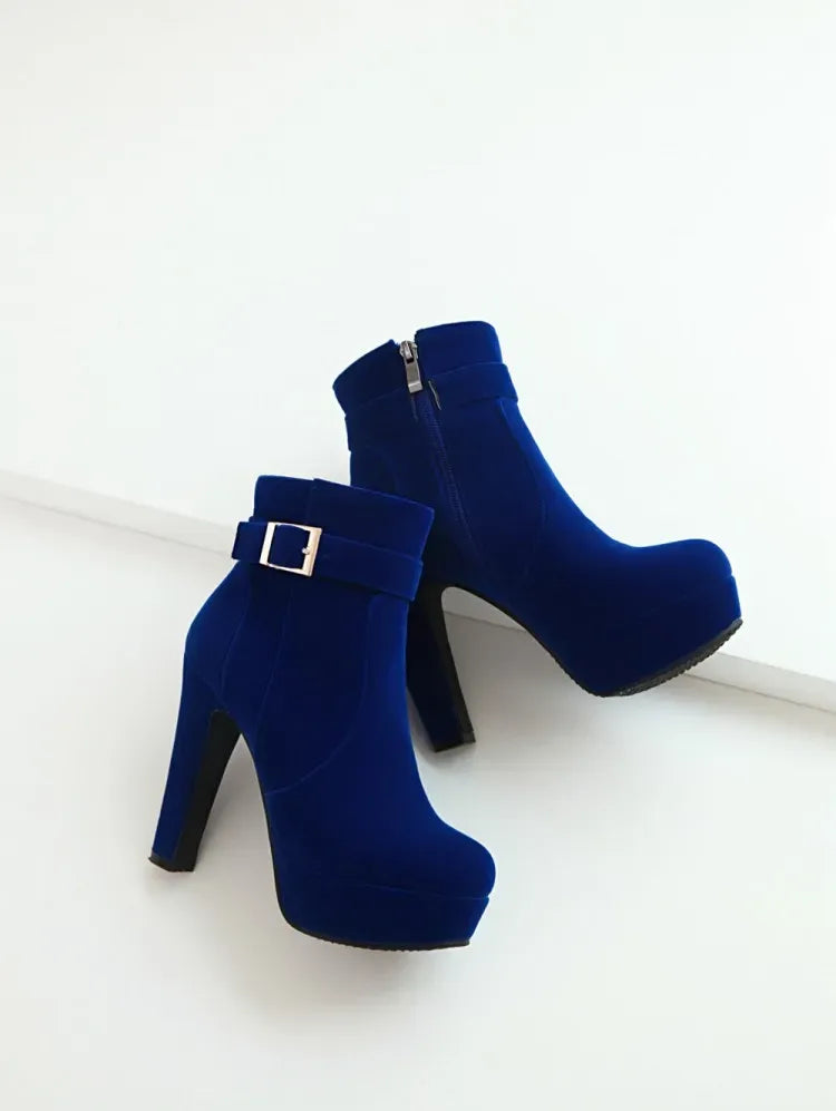 stylische-damen-winter-heels-mit-schnalle-and-absatz-high-heels-jlr-design-98132 - JLR Design