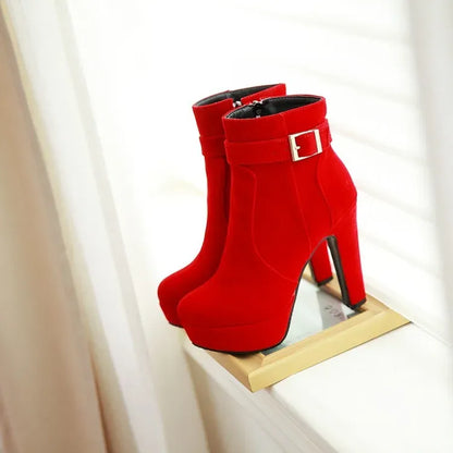 stylische-damen-winter-heels-mit-schnalle-and-absatz-high-heels-jlr-design-65213 - JLR Design
