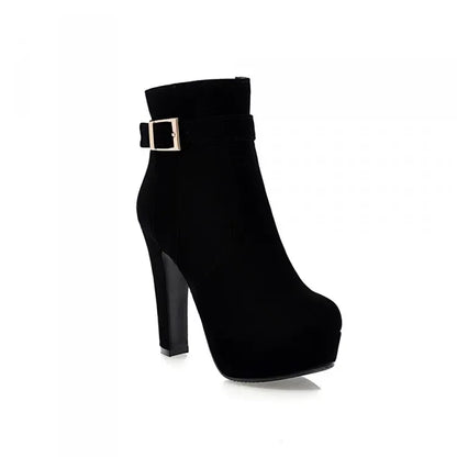 stylische-damen-winter-heels-mit-schnalle-and-absatz-high-heels-jlr-design-98261 - JLR Design