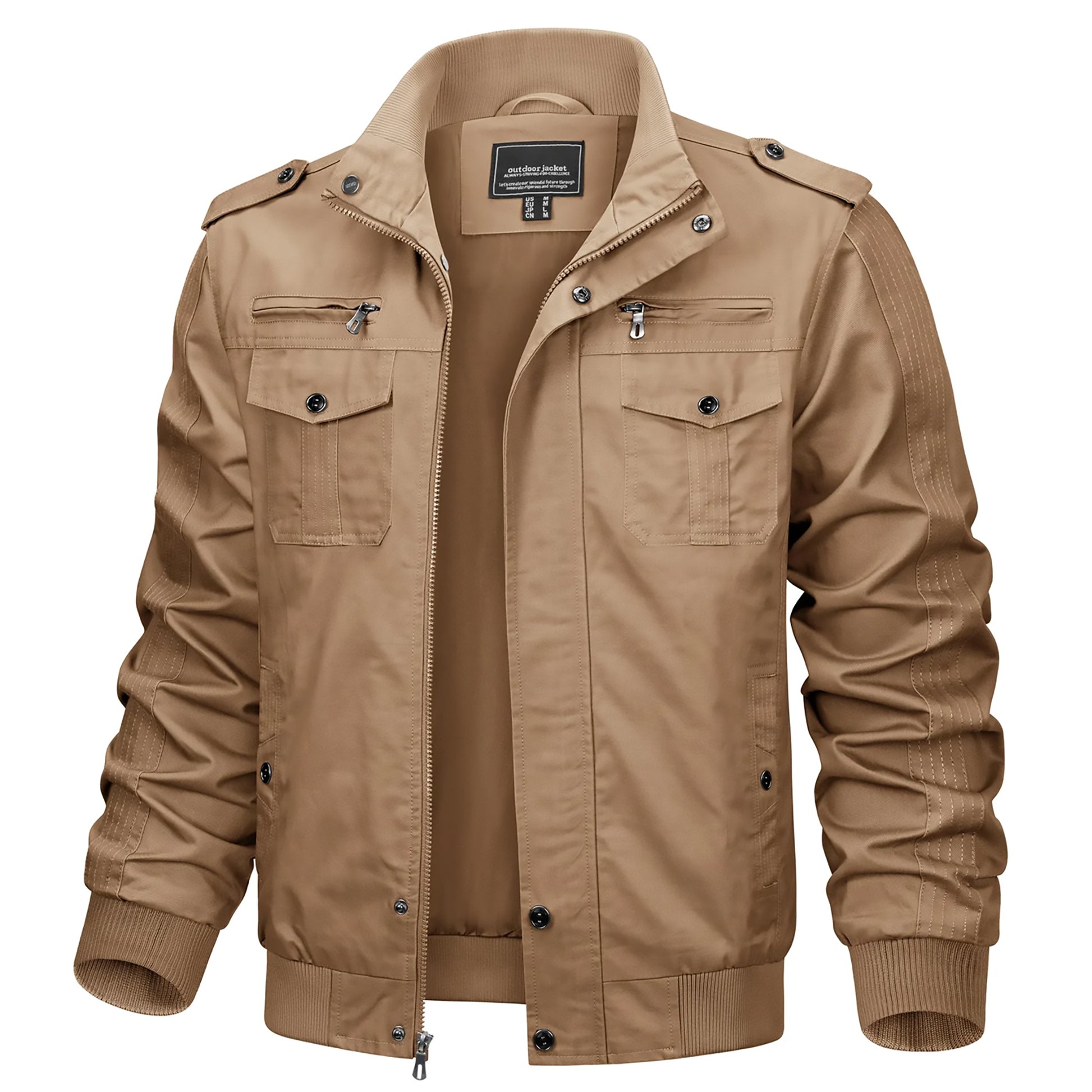 Stylische Herren-Jacke – Vintage-Bomberjacke mit praktischen Taschen Bomberjacke JLR Design