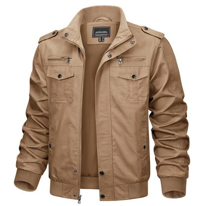 Stylische Herren-Jacke – Vintage-Bomberjacke mit praktischen Taschen Bomberjacke JLR Design