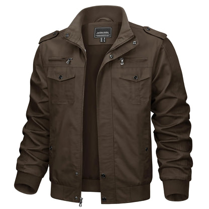 Stylische Herren-Jacke – Vintage-Bomberjacke mit praktischen Taschen Bomberjacke JLR Design