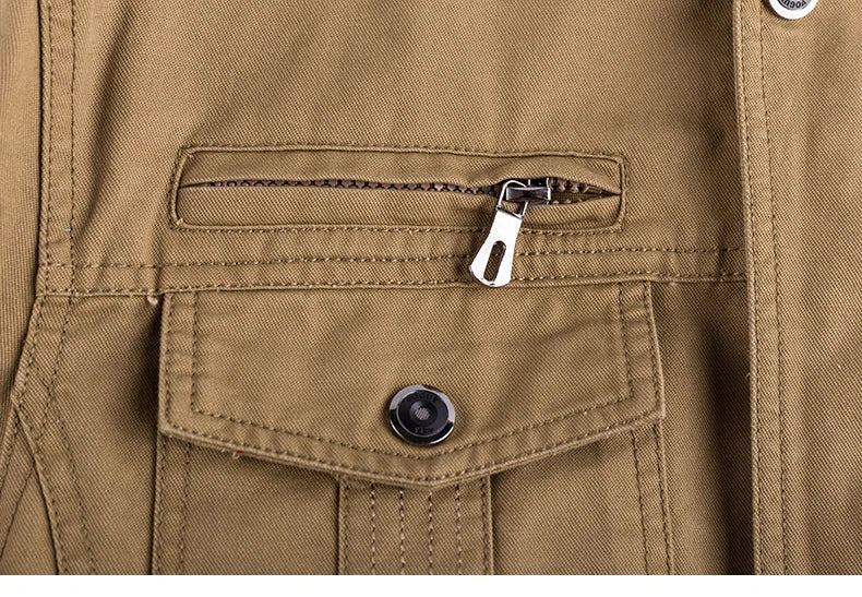 Stylische Herren-Jacke – Vintage-Bomberjacke mit praktischen Taschen Bomberjacke JLR Design