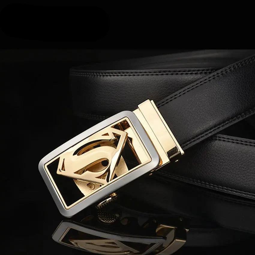 Superman Ledergürtel mit automatischer Schnalle Gürtel JLR Design