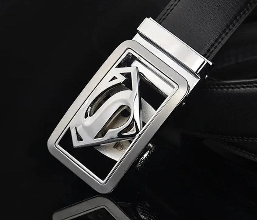 Superman Ledergürtel mit automatischer Schnalle Gürtel JLR Design