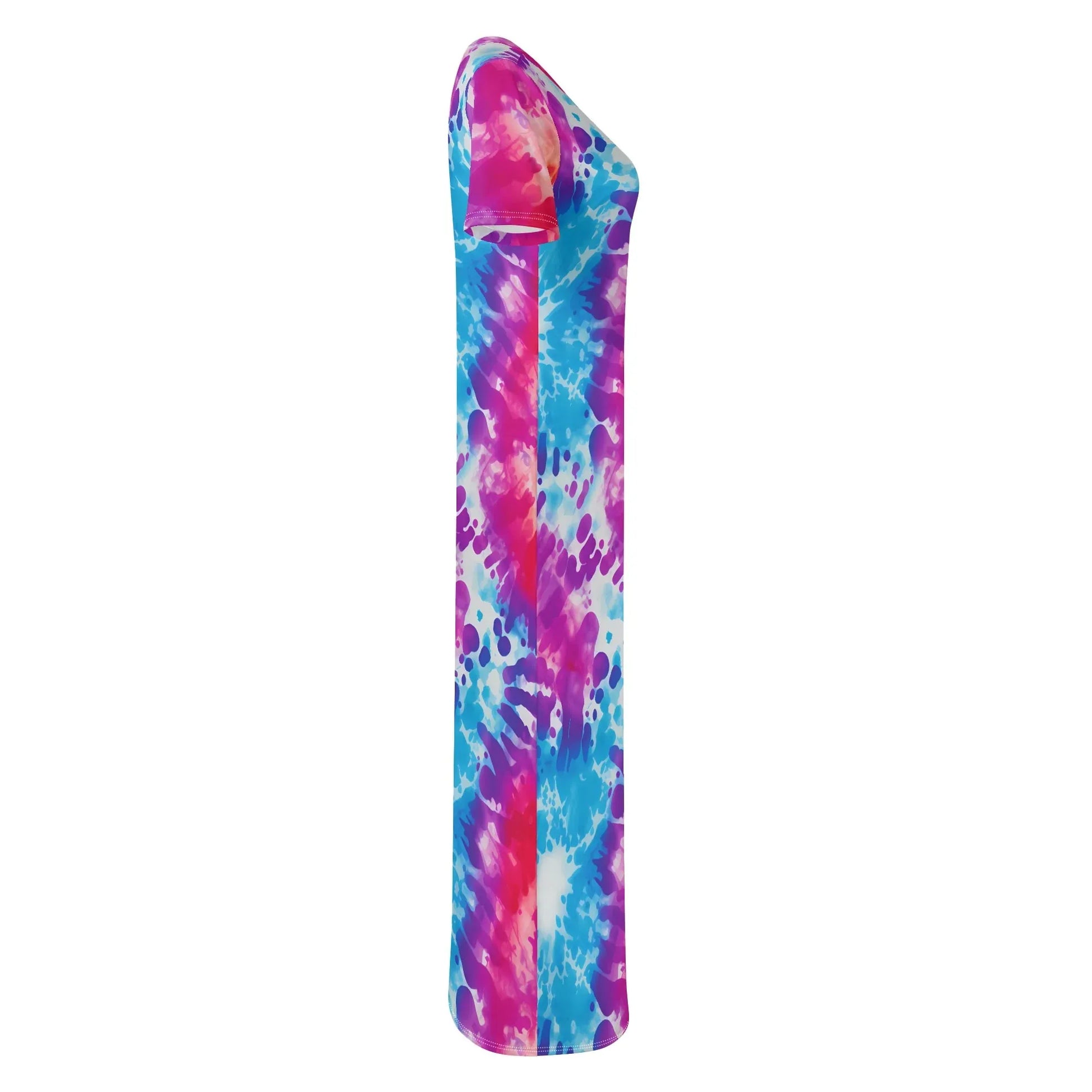 tie-dye-short-sleeve-long-dress-long-dress-jlr-design-93339 - JLR Design