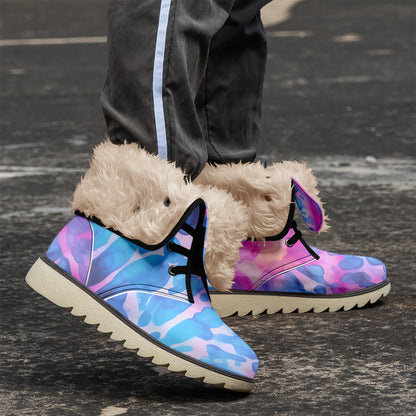 Tie Dye v1 Chic Boots mit Plüschfutter Stiefel JLR Design