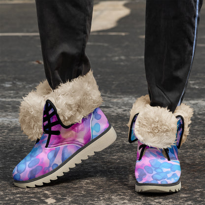 Tie Dye v1 Chic Boots mit Plüschfutter Stiefel JLR Design