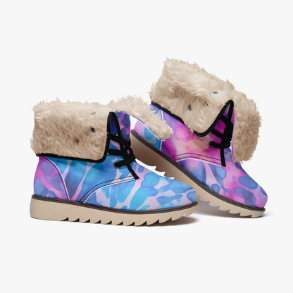Tie Dye v1 Chic Boots mit Plüschfutter Stiefel JLR Design
