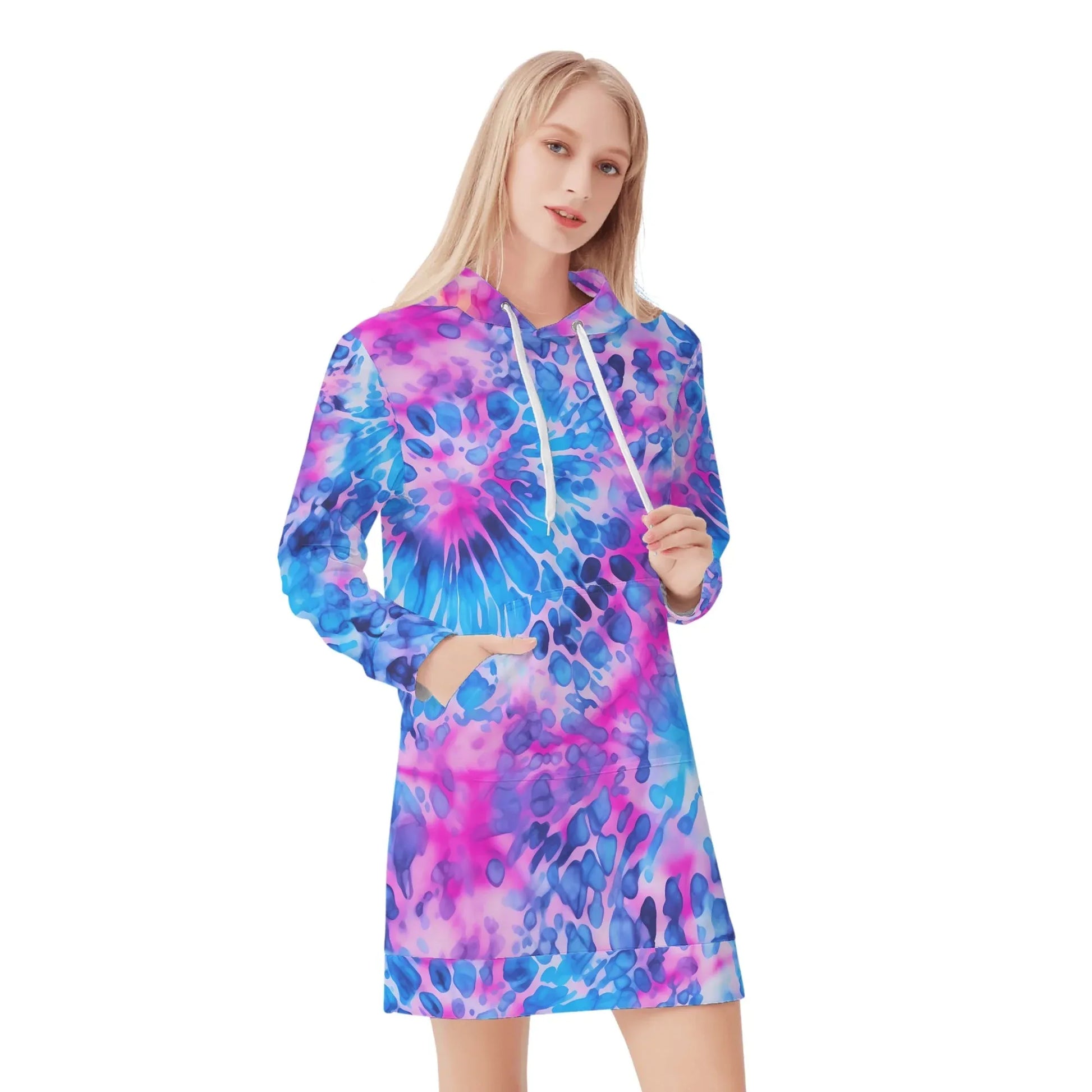 tie-dye-v1-velvet-hoodie-dress-hoodiekleid-jlr-design-33482 - JLR Design