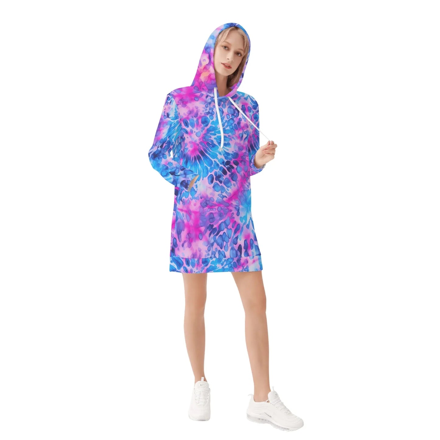 tie-dye-v1-velvet-hoodie-dress-hoodiekleid-jlr-design-58492 - JLR Design