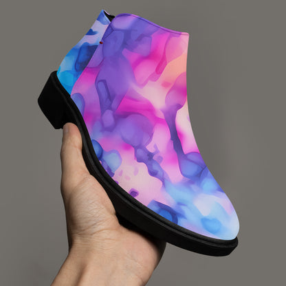 Tie Dye v1 elegante Reißverschluss-Stiefeletten Stiefeletten JLR Design