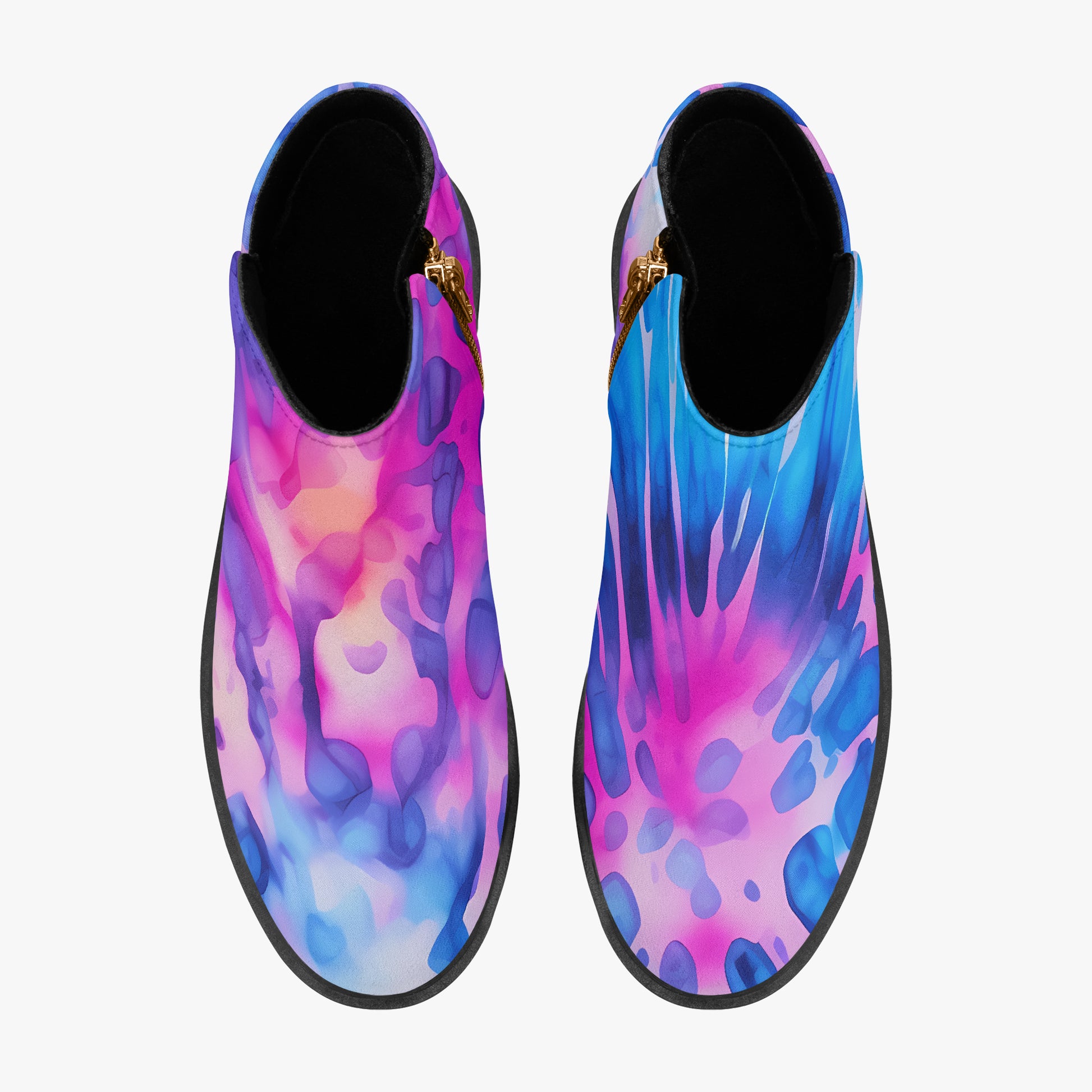Tie Dye v1 elegante Reißverschluss-Stiefeletten Stiefeletten JLR Design