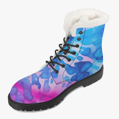 Tie Dye v1 Faux Fur Leder Boots Boots JLR Design
