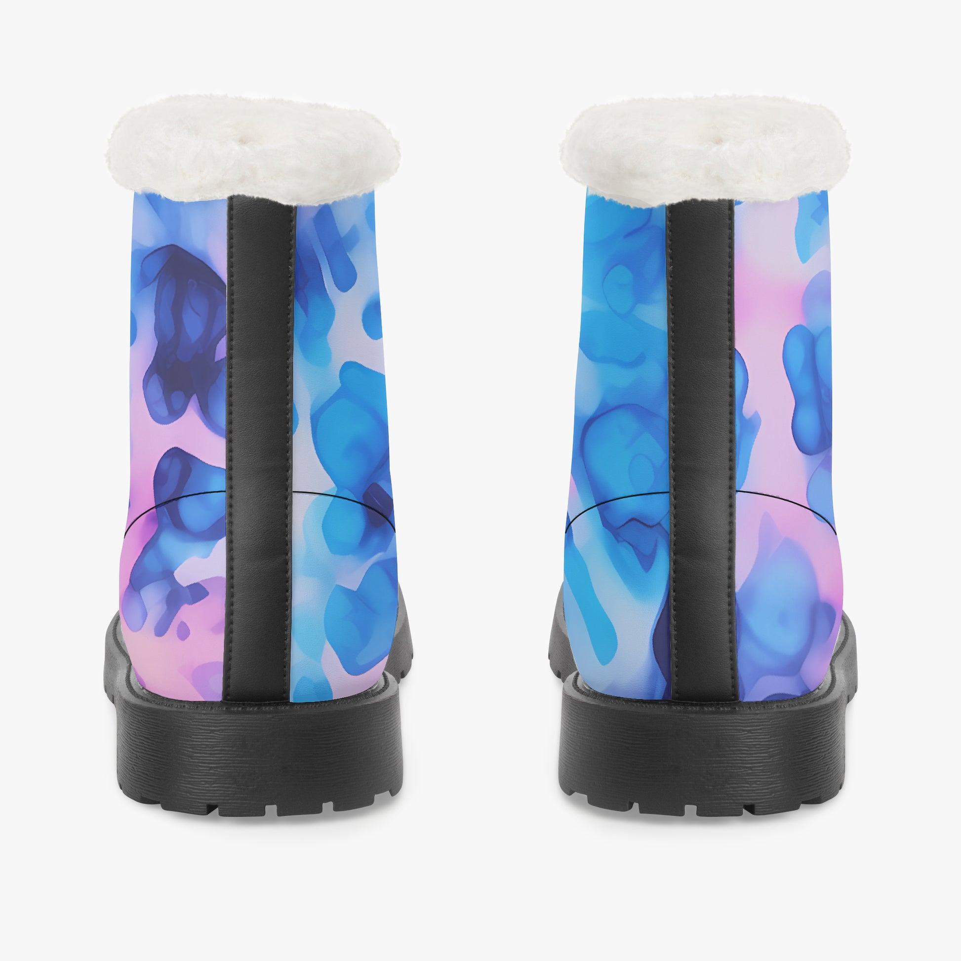 Tie Dye v1 Faux Fur Leder Boots Boots JLR Design