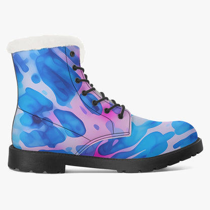 Tie Dye v1 Faux Fur Leder Boots Boots JLR Design