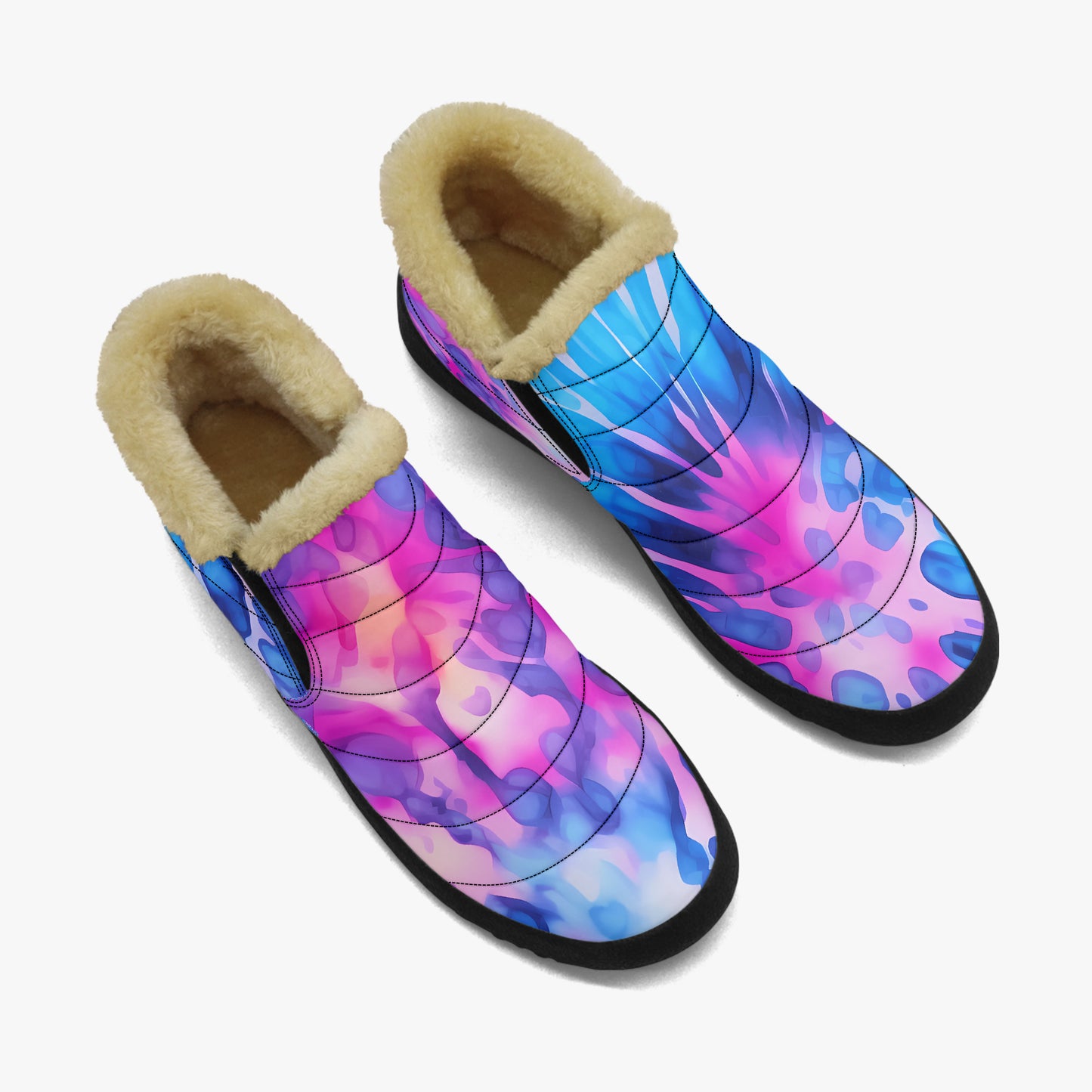 Tie Dye v1 Faux Fur Slipper Slipper JLR Design