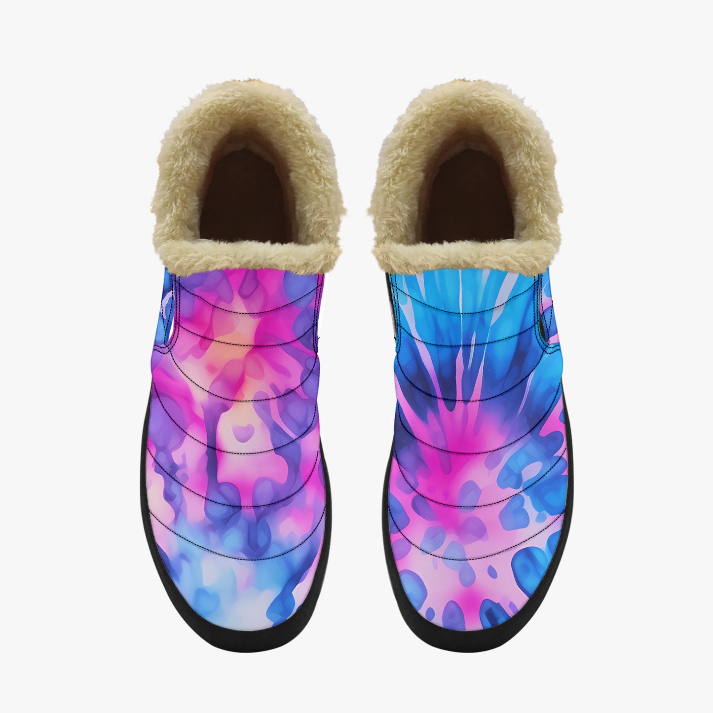 Tie Dye v1 Faux Fur Slipper Slipper JLR Design