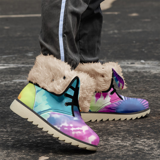 Tie Dye v2 Chic Boots mit Plüschfutter Stiefel JLR Design
