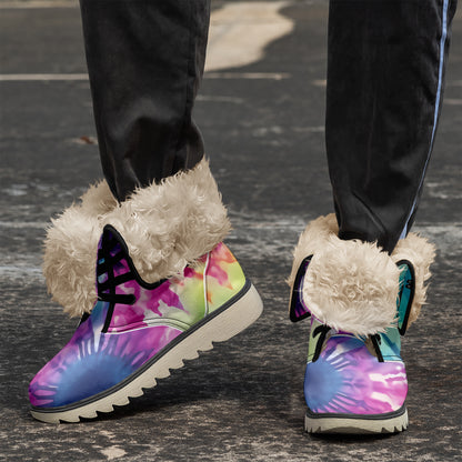 Tie Dye v2 Chic Boots mit Plüschfutter Stiefel JLR Design