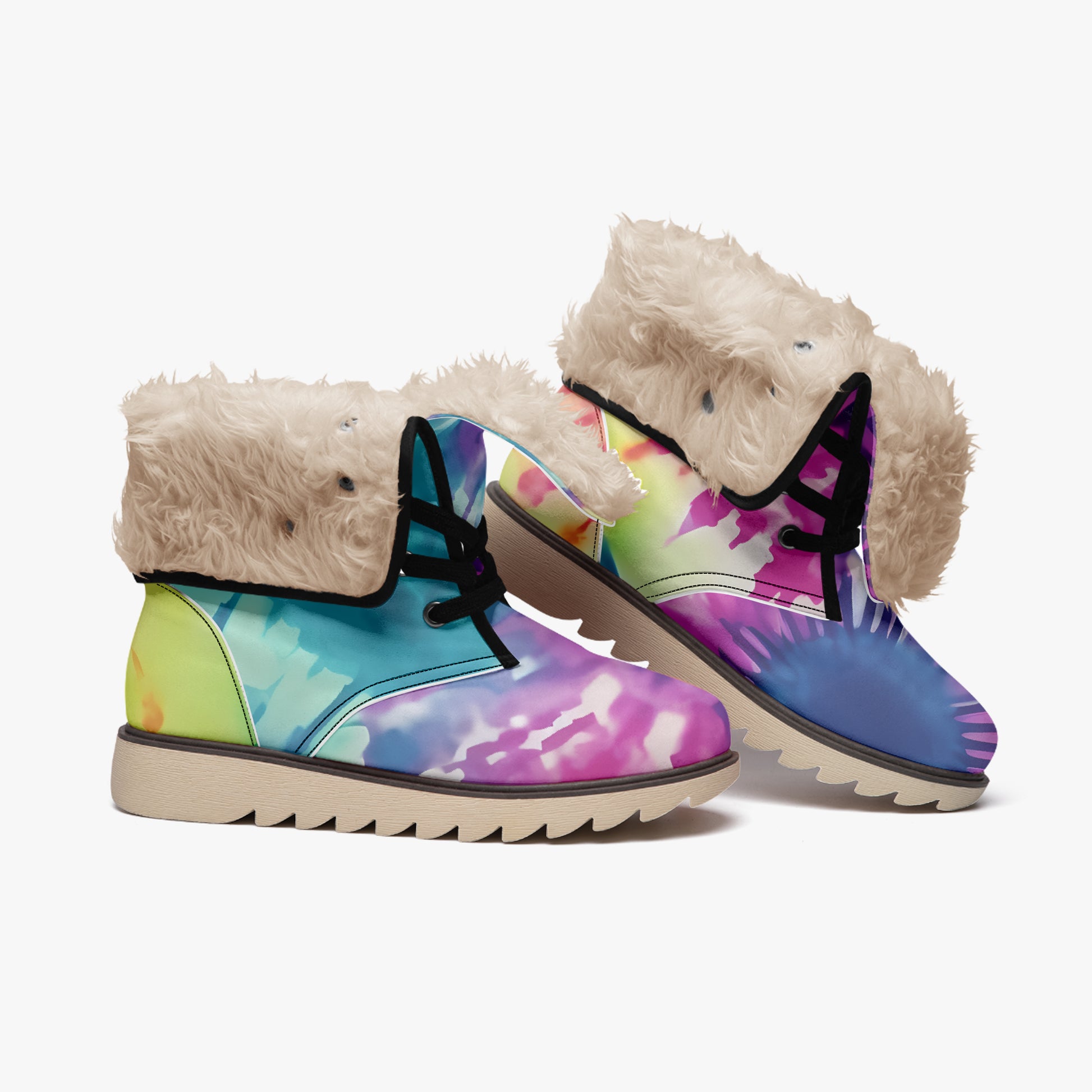 Tie Dye v2 Chic Boots mit Plüschfutter Stiefel JLR Design