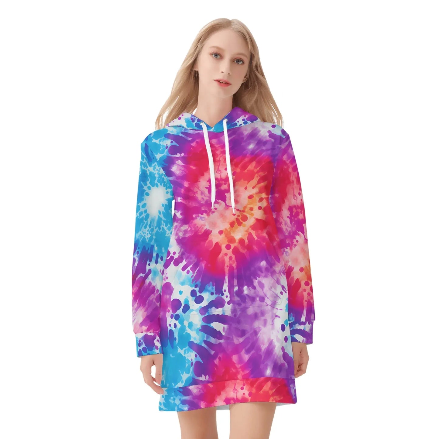 tie-dye-v2-velvet-hoodie-dress-hoodiekleid-jlr-design-51281 - JLR Design
