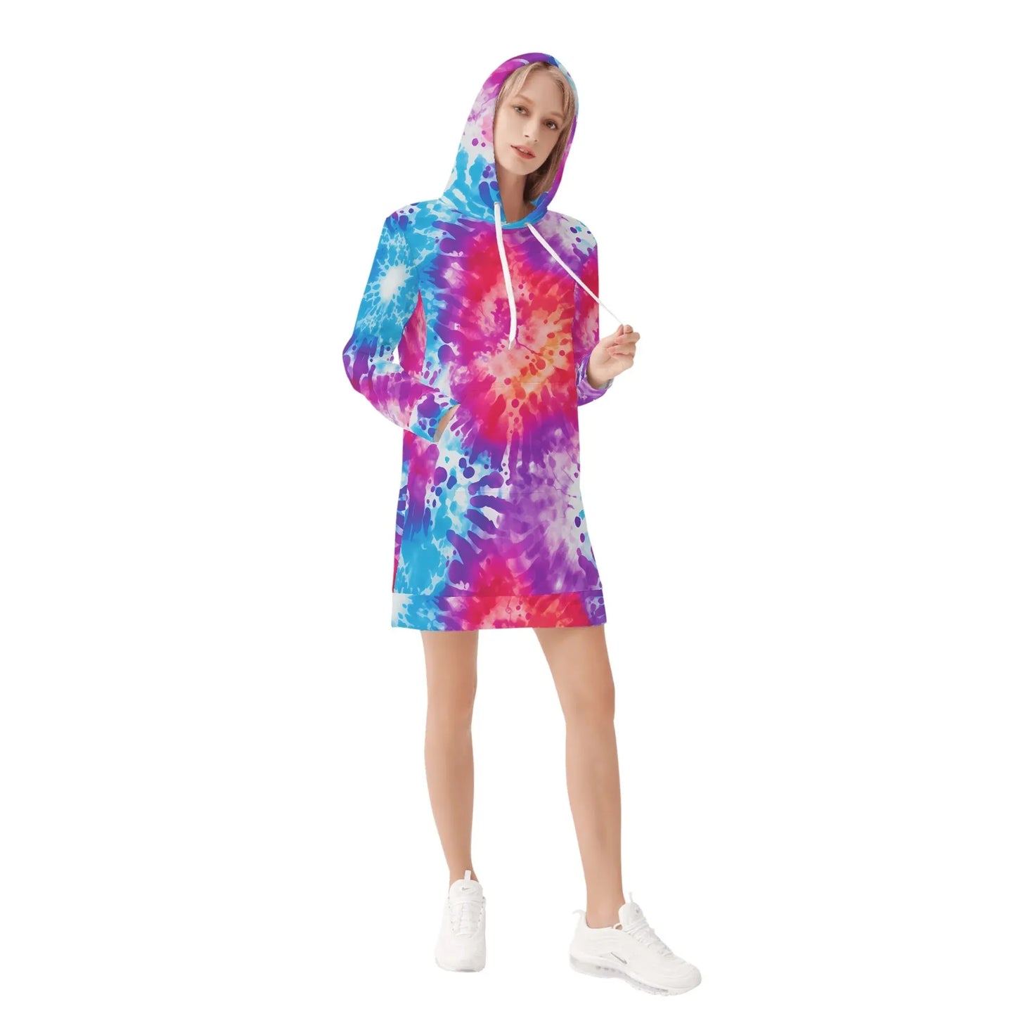tie-dye-v2-velvet-hoodie-dress-hoodiekleid-jlr-design-53360 - JLR Design
