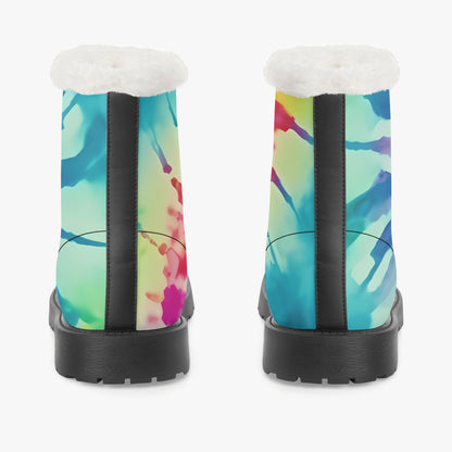 Tie Dye v2 Faux Fur Leder Boots Boots JLR Design