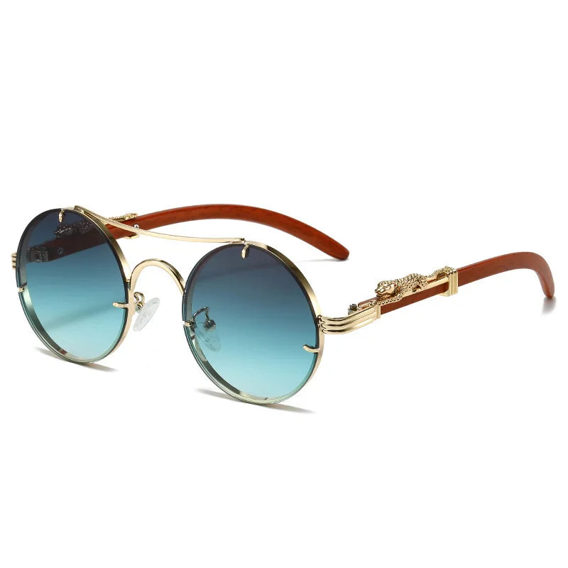 Trendige runde Retro Chic Sonnenbrille Brille JLR Design