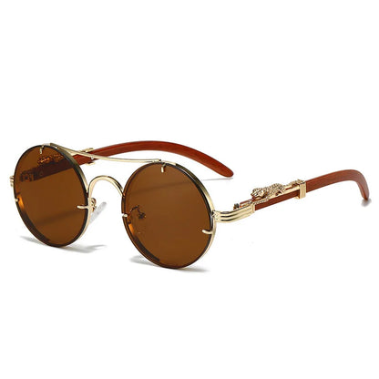 Trendige runde Retro Chic Sonnenbrille Brille JLR Design