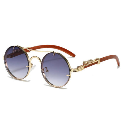 Trendige runde Retro Chic Sonnenbrille Brille JLR Design